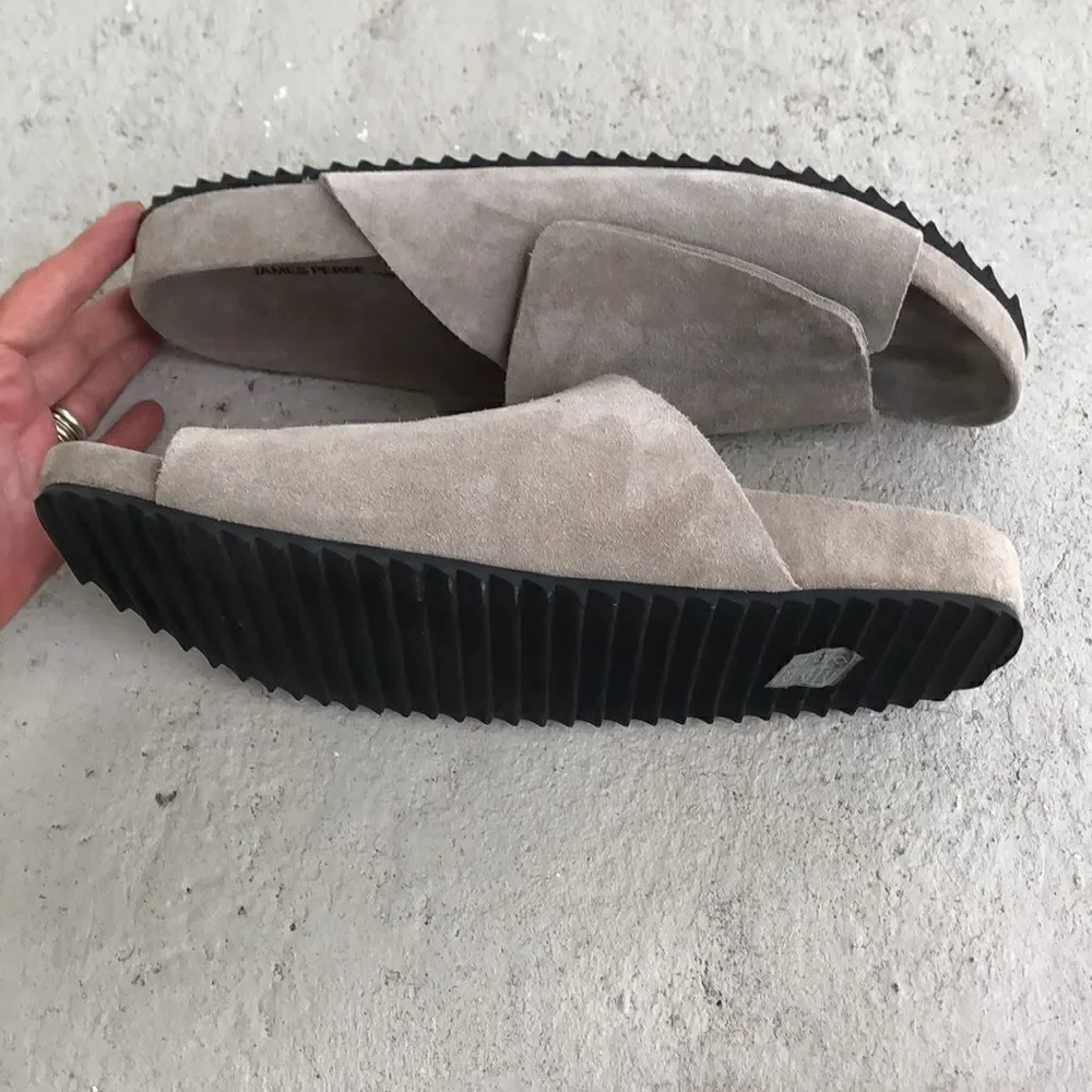 James Perse Suede slides